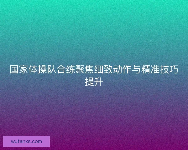 国家体操队合练聚焦细致动作与精准技巧提升